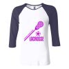 Ladies' Baby Rib Three-QuarterSleeve Contrast Raglan T-Shirt Thumbnail