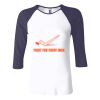 Ladies' Baby Rib Three-QuarterSleeve Contrast Raglan T-Shirt Thumbnail