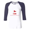 Ladies' Baby Rib Three-QuarterSleeve Contrast Raglan T-Shirt Thumbnail