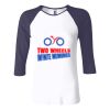 Ladies' Baby Rib Three-QuarterSleeve Contrast Raglan T-Shirt Thumbnail