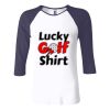 Ladies' Baby Rib Three-QuarterSleeve Contrast Raglan T-Shirt Thumbnail