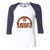 Ladies' Baby Rib Three-QuarterSleeve Contrast Raglan T-Shirt Thumbnail