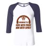 Ladies' Baby Rib Three-QuarterSleeve Contrast Raglan T-Shirt Thumbnail