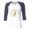 Ladies' Baby Rib Three-QuarterSleeve Contrast Raglan T-Shirt Thumbnail