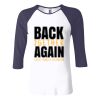 Ladies' Baby Rib Three-QuarterSleeve Contrast Raglan T-Shirt Thumbnail