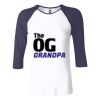 Ladies' Baby Rib Three-QuarterSleeve Contrast Raglan T-Shirt Thumbnail