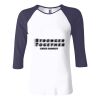 Ladies' Baby Rib Three-QuarterSleeve Contrast Raglan T-Shirt Thumbnail