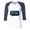 Ladies' Baby Rib Three-QuarterSleeve Contrast Raglan T-Shirt Thumbnail