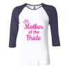 Ladies' Baby Rib Three-QuarterSleeve Contrast Raglan T-Shirt Thumbnail