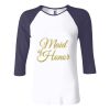Ladies' Baby Rib Three-QuarterSleeve Contrast Raglan T-Shirt Thumbnail