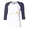 Ladies' Baby Rib Three-QuarterSleeve Contrast Raglan T-Shirt Thumbnail