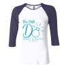 Ladies' Baby Rib Three-QuarterSleeve Contrast Raglan T-Shirt Thumbnail