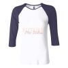 Ladies' Baby Rib Three-QuarterSleeve Contrast Raglan T-Shirt Thumbnail