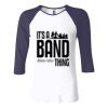 Ladies' Baby Rib Three-QuarterSleeve Contrast Raglan T-Shirt Thumbnail