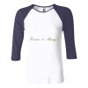 Ladies' Baby Rib Three-QuarterSleeve Contrast Raglan T-Shirt Thumbnail