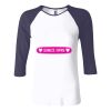 Ladies' Baby Rib Three-QuarterSleeve Contrast Raglan T-Shirt Thumbnail