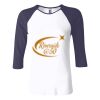 Ladies' Baby Rib Three-QuarterSleeve Contrast Raglan T-Shirt Thumbnail
