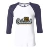 Ladies' Baby Rib Three-QuarterSleeve Contrast Raglan T-Shirt Thumbnail