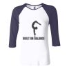 Ladies' Baby Rib Three-QuarterSleeve Contrast Raglan T-Shirt Thumbnail