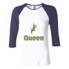 Ladies' Baby Rib Three-QuarterSleeve Contrast Raglan T-Shirt Thumbnail