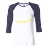 Ladies' Baby Rib Three-QuarterSleeve Contrast Raglan T-Shirt Thumbnail