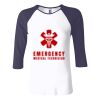 Ladies' Baby Rib Three-QuarterSleeve Contrast Raglan T-Shirt Thumbnail