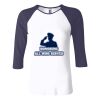 Ladies' Baby Rib Three-QuarterSleeve Contrast Raglan T-Shirt Thumbnail