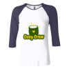 Ladies' Baby Rib Three-QuarterSleeve Contrast Raglan T-Shirt Thumbnail