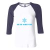 Ladies' Baby Rib Three-QuarterSleeve Contrast Raglan T-Shirt Thumbnail