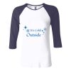 Ladies' Baby Rib Three-QuarterSleeve Contrast Raglan T-Shirt Thumbnail