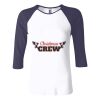 Ladies' Baby Rib Three-QuarterSleeve Contrast Raglan T-Shirt Thumbnail
