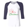 Ladies' Baby Rib Three-QuarterSleeve Contrast Raglan T-Shirt Thumbnail