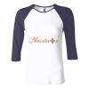 Ladies' Baby Rib Three-QuarterSleeve Contrast Raglan T-Shirt Thumbnail