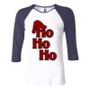 Ladies' Baby Rib Three-QuarterSleeve Contrast Raglan T-Shirt Thumbnail