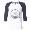 Ladies' Baby Rib Three-QuarterSleeve Contrast Raglan T-Shirt Thumbnail