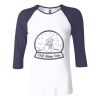 Ladies' Baby Rib Three-QuarterSleeve Contrast Raglan T-Shirt Thumbnail