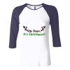 Ladies' Baby Rib Three-QuarterSleeve Contrast Raglan T-Shirt Thumbnail
